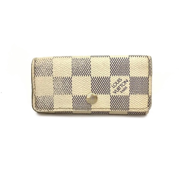 Louis Vuitton Damier Azur Multicled 4 Key Case. Date code CT4059